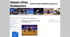 Desktop Screenshot of olympicliftinghq.com
